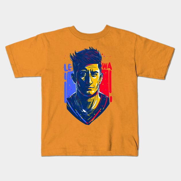 Robert ‘Lewa’ Lewandoeski Kids T-Shirt by BAJAJU